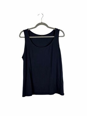 Talbots Navy Blue Sleeveless Stretch Tank Top XL